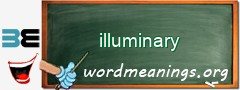 WordMeaning blackboard for illuminary